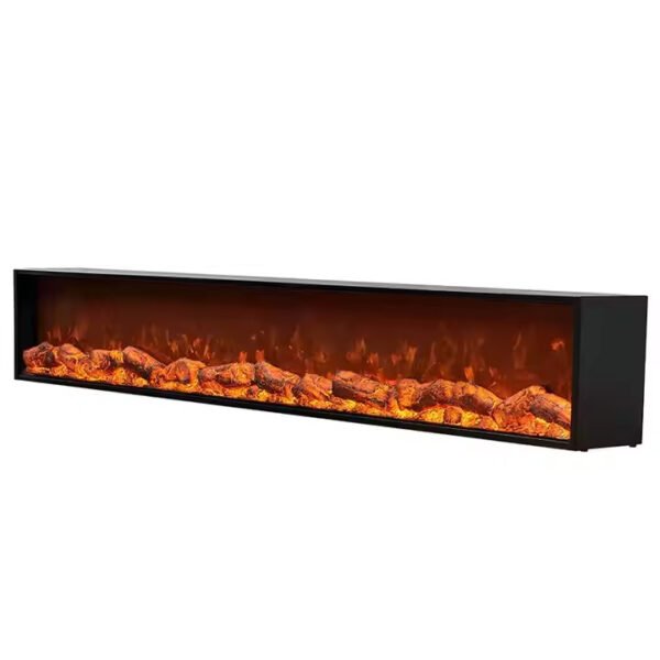 New Model With Glass and log 2D Electric Fireplace Smart Wholesale Home Electric Fireplace Heater with Remote Control Fireplace - Image 4