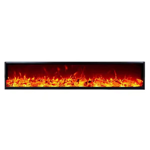 New Model With Glass and log 2D Electric Fireplace Smart Wholesale Home Electric Fireplace Heater with Remote Control Fireplace - Image 3