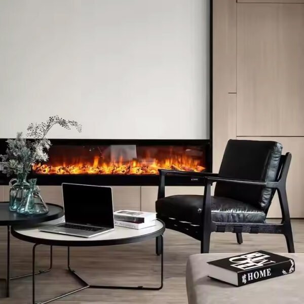 New Model With Glass and log 2D Electric Fireplace Smart Wholesale Home Electric Fireplace Heater with Remote Control Fireplace