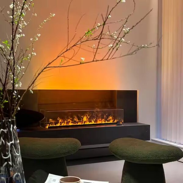 New 3d atomizing fireplace Steam electric fireplace simulation fireplace lamp flame humidifier - Image 2
